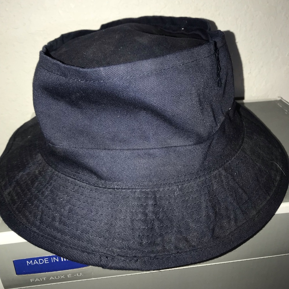 Blue bucket hat